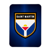 Saint Martin Flag Magneet (Verticaal)