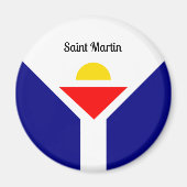 Saint Martin Flag Magneet (Voorkant)