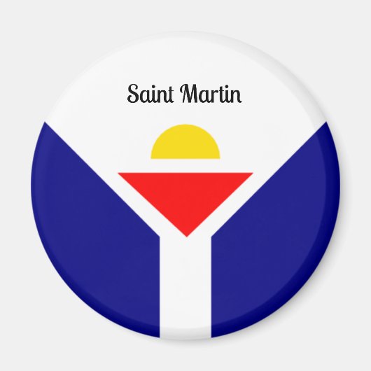 Saint Martin Flag Magneet (Voorkant)