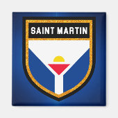 Saint Martin Flag Magneet (Voorkant)