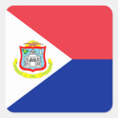 Saint Martin Flag Sticker (Voorkant)