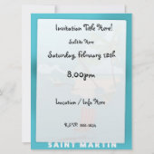 Saint Martin illustreerde kaart. Kaart (Achterkant)