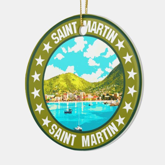 Saint Martin Keramisch Ornament (Links)