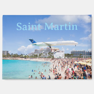 Saint Martin Maho Beach Reis Magneet