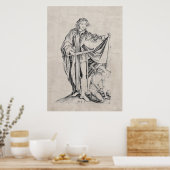 Saint Martin met een Beggar Poster (Keuken)
