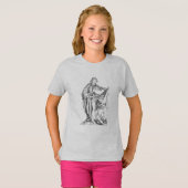 Saint Martin met een Beggar T-Shirt (Voorkant volledig)