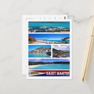 Saint Martin - Mosaic - Briefkaart