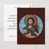 Saint Martin of Tours Prayer Card Briefkaart (Voorkant / Achterkant)