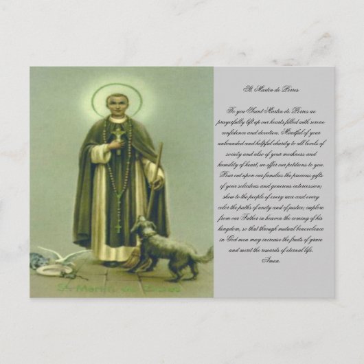 Saint Martin Prayer Briefkaart (Voorkant)
