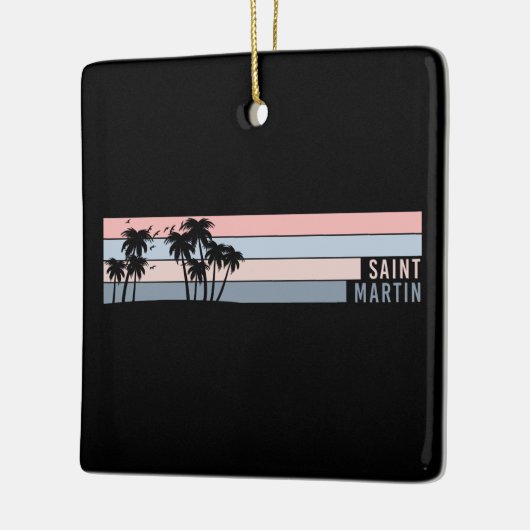 Saint Martin St Maarten Keramisch Ornament (Links)