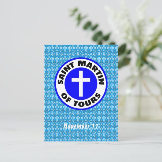 Saint Martin van Tours Briefkaart (Staand voorkant)