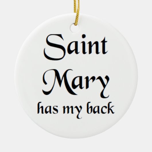 saint mary keramisch ornament (Voorkant)