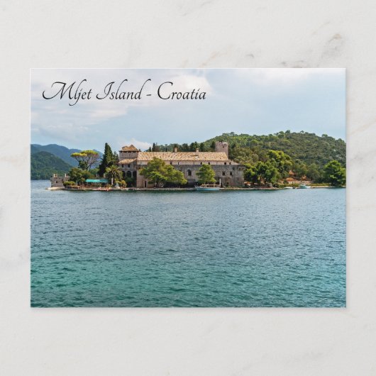 Saint Mary klooster op het eiland Mljet - Kroatië Briefkaart (Voorkant)