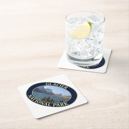 Saint Mary Lake at Glacier National Park Kartonnen Onderzetters (Insitu)