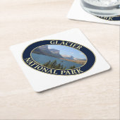 Saint Mary Lake at Glacier National Park Kartonnen Onderzetters (Schuin)