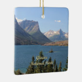 Saint Mary Lake at Glacier National Park Keramisch Ornament (Rechts)