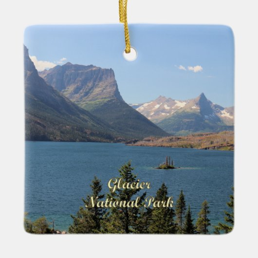 Saint Mary Lake at Glacier National Park Keramisch Ornament (Voorkant)