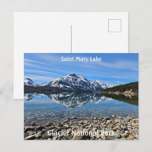 Saint Mary Lake Briefkaart (Voorkant / Achterkant)