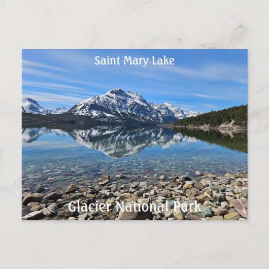 Saint Mary Lake Briefkaart (Voorkant)