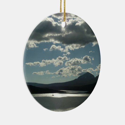 Saint Mary Lake I in Glacier National Park Keramisch Ornament (Rechts)