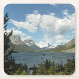 Saint Mary Lake II in Glacier National Park Kartonnen Onderzetters
