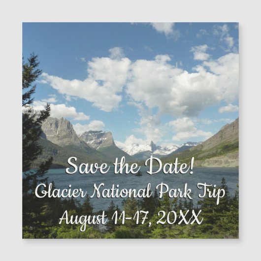 Saint Mary Lake II in het Nationaal Park Glacier (Voorkant)