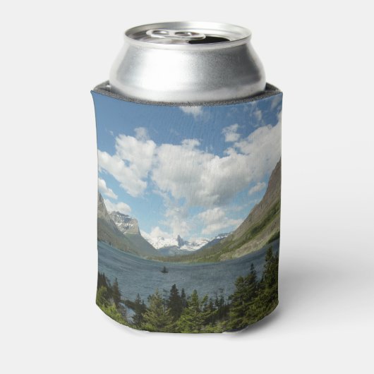 Saint Mary Lake II in het Nationaal Park Glacier Blikjeskoeler (Blikje Achterkant)