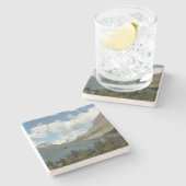 Saint Mary Lake II in het Nationaal Park Glacier Stenen Onderzetter (Zijkant)