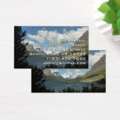 Saint Mary Lake II in het Nationaal Park Glacier Visitekaartje (Bureau)