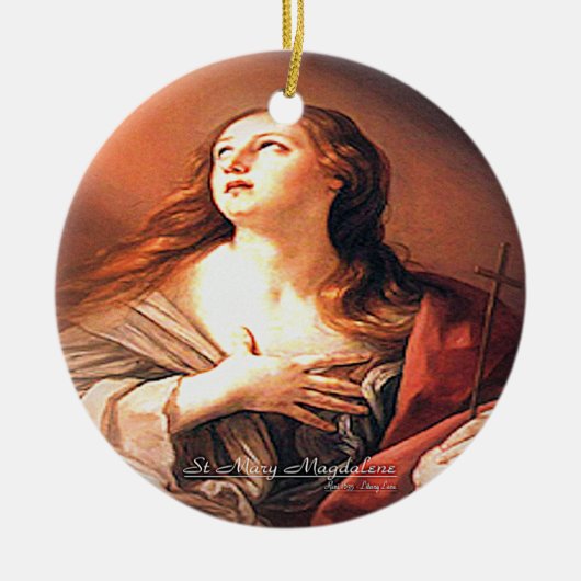 Saint Mary Magdalen Keramisch Ornament (Voorkant)