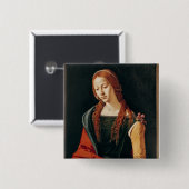 Saint Mary Magdalene, 1500-10 Vierkante Button 5,1 Cm (Voorkant /achterkant)