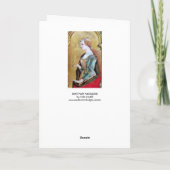 SAINT MARY MAGDALENE 2 Gold, Red Feestdagen Kaart (Achterkant)