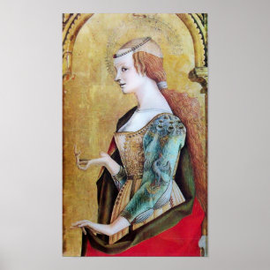 SAINT MARY MAGDALENE 2 Gold, Red Poster