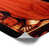 SAINT MARY MAGDALENE 2 Gold, rood, zwart Poster (Hoek)