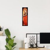 SAINT MARY MAGDALENE 2 Gold, rood, zwart Poster (Thuiskantoor)