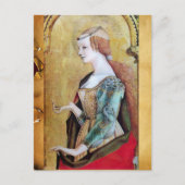 SAINT MARY MAGDALENE 2 Rood, goud, perkament Briefkaart (Voorkant)