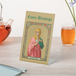 Saint Mary Magdalene als Myrrhbearer (ORX 01) Pase Reclamebord Met Voetstuk