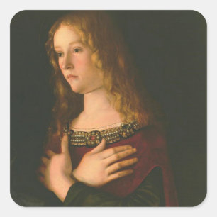 Saint Mary Magdalene - Bellini Vierkante Sticker