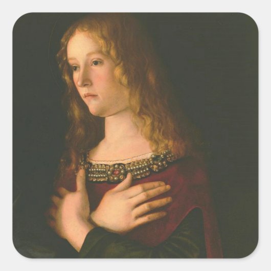 Saint Mary Magdalene - Bellini Vierkante Sticker (Voorkant)