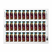 SAINT MARY MAGDALENE, bruin perkament Etiket (Full Sheet)