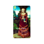 SAINT MARY MAGDALENE, bruin perkament Etiket (Voorkant)