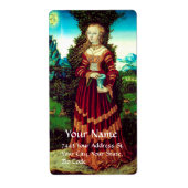 SAINT MARY MAGDALENE, bruin perkament Etiket (Voorkant)