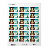 SAINT MARY MAGDALENE, bruin perkament Etiket (Full Sheet)