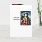 SAINT MARY MAGDALENE, bruin perkament Feestdagen Kaart (Achterkant)
