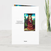 SAINT MARY MAGDALENE, bruin perkament Feestdagen Kaart (Achterkant)