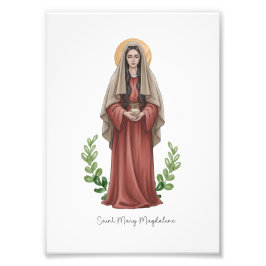 Saint Mary Magdalene, Catholic Saint Print Foto Afdruk