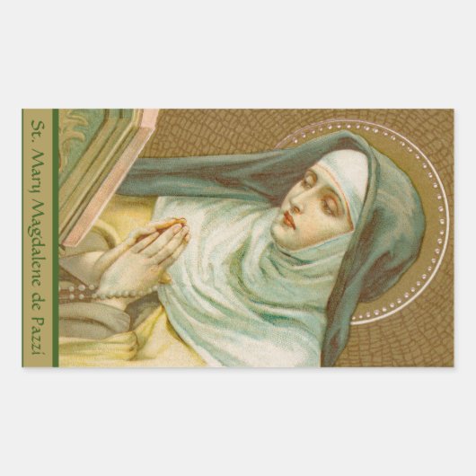 Saint Mary Magdalene de Pazzi (JM 45) Rechthoekige Sticker (Voorkant)
