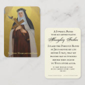 Saint Mary Magdalene De Pazzi Katholieke Heilige P Plaatskaartje (Voorkant / Achterkant)