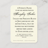 Saint Mary Magdalene De Pazzi Katholieke Heilige P Plaatskaartje (Achterkant)