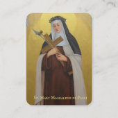 Saint Mary Magdalene De Pazzi Katholieke Heilige P Plaatskaartje (Voorkant)